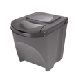 Caixote de Lixo para Reciclagem Sortibox Preto (3 X 25 L)