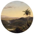 Wallart Papel de Parede Circular "the Americas" 142,5 cm