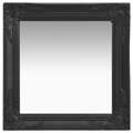 Espelho de Parede Estilo Barroco 50x50 cm Preto