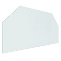 Placa de Vidro para Lareira Hexagonal 100x50 cm