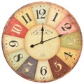 Relógio de Parede Vintage Colorido 60 cm