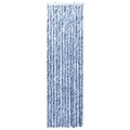 Cortina Anti-insetos 56x200 cm Chenille Azul e Branco