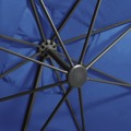 Guarda-sol Cantilever C/ Poste e Luzes LED 300 cm Azul-ciano