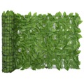 Tela de Varanda com Folhas Verdes 400x75 cm