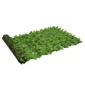 Tela de Varanda com Folhas Verdes 400x100 cm