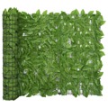 Tela de Varanda com Folhas Verdes 600x100 cm