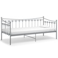 Sofá-cama 90x200 cm Metal Cinzento