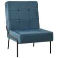 Cadeira de Descanso 65x79x87 cm Veludo Azul