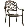 Cadeiras de Jardim 2 pcs Alumínio Fundido Bronze