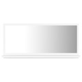Espelho de Casa de Banho 80x10,5x37 cm Contraplacado Branco