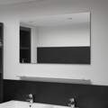 Espelho de Parede C/ Prateleira Vidro Temperado 100x60 cm