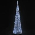 Pirâmide Iluminação Decorativa Leds Acrílico 120 cm Branco Frio