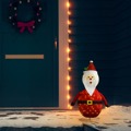 Pai Natal Decorativo com Luz LED Tecido de Luxo 60 cm