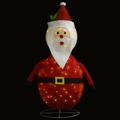 Pai Natal Decorativo com Luzes LED Tecido de Luxo 90 cm