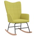 Cadeira de Baloiço com Banco Tecido Verde