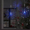 Iluminação Fogo de Artifício Exterior 10pcs 1400 Leds 50cm Azul