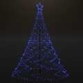 Árvore de Natal C/ Poste Metal 500 Luzes LED 3 M Azul