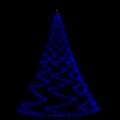 Árvore de Natal Parede 720 Luzes LED 5 M Int/ext Azul