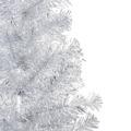 Árvore Natal Artificial C/ Luzes Led/bolas 150 cm Pet Prateado