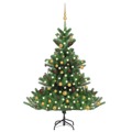Árvore Natal Artif. C/ Leds/bolas 120 cm Abeto Caucasiano Verde