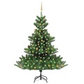 Árvore Natal Artif. C/ Leds/bolas 240 cm Abeto Caucasiano Verde