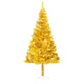Árvore Natal Artificial + Luzes Led/bolas 210 cm Pet Dourado