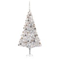 Árvore Natal Artificial + Luzes Led/bolas 240cm Pet Preateado