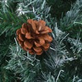 Árvore de Natal C/ Aspeto de Gelo Luzes Led/bolas/pinhas 150 cm