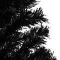 Árvore de Natal Artificial C/ Luzes LED e Bolas 240cm Pvc Preto