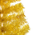 Árvore Natal Artificial C/ Luzes Led/bolas 180 cm Pet Dourado