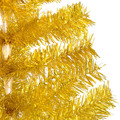 Árvore Natal Artificial C/ Luzes Led/bolas 240 cm Pet Dourado