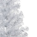 Árvore Natal Artificial C/ Luzes Led/bolas 210 cm Pet Prateado