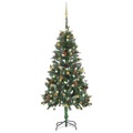Árvore de Natal Artificial com Luzes LED e Bolas 150 cm