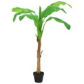 Árvore Bananeira Artificial com Vaso 165 cm Verde