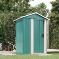 Abrigo de Jardim 126x97,5x177 cm Aço Galvanizado Verde