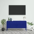 Móvel de Tv Aço 105x35x50 cm Azul-marinho