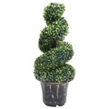 Planta Artificial Buxo em Espiral com Vaso 89 cm Verde
