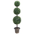 Planta Artificial Buxo em Forma de Esfera com Vaso 118 cm Verde