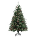 Árvore de Natal com Pinhas 120 cm Pvc e Pe Verde
