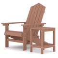 Cadeira de Jardim Adirondack com Mesa Pead Castanho