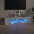 Móvel de Tv com Luzes LED 135x39x30 cm Cinzento Sonoma