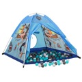 Tenda de Brincar Infantil com 250 Bolas 120x120x90 cm Azul
