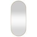 Espelho de Parede 30x70 cm Oval Dourado
