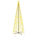Árvore de Natal em Cone 1400 Luzes LED 160x500 cm Branco Quente