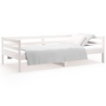 Sofá-cama 90x190 cm Madeira de Pinho Maciça Branco