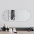 Espelho de Parede 60x25 cm Oval Prateado