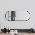 Espelho de Parede 50x20 cm Oval Preto