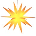 Estrela da Morávia Dobrável com Luz LED 43 cm Amarelo
