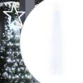 Iluminação P/ árvore de Natal 320 Luzes LED 375cm Branco Frio
