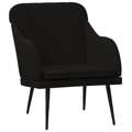 Cadeira com Apoio de Braços 63x76x80 cm Veludo Preto